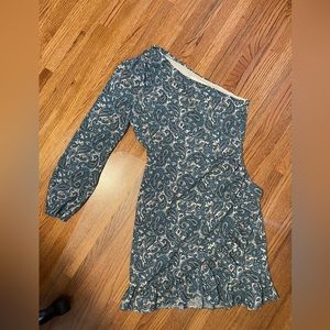 Blue one-shoulder dress from Wayf